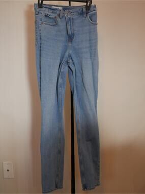 Abercrombie 28W Long Length 90s Slim Straight Ultra High Rise Jeans